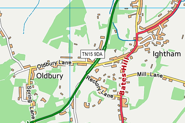 TN15 9DA map - OS VectorMap District (Ordnance Survey)