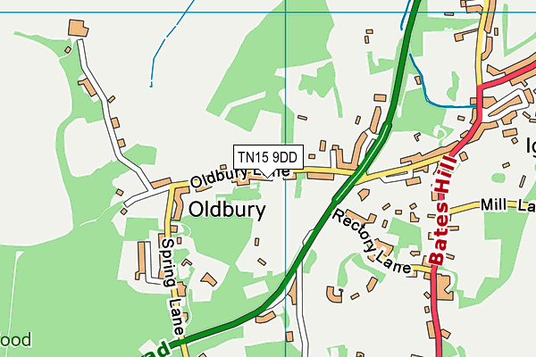 Ightham Primary School map (TN15 9DD) - OS VectorMap District (Ordnance Survey)