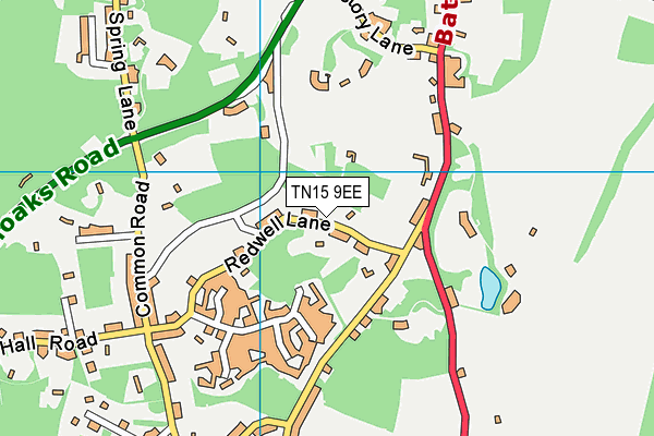 TN15 9EE map - OS VectorMap District (Ordnance Survey)
