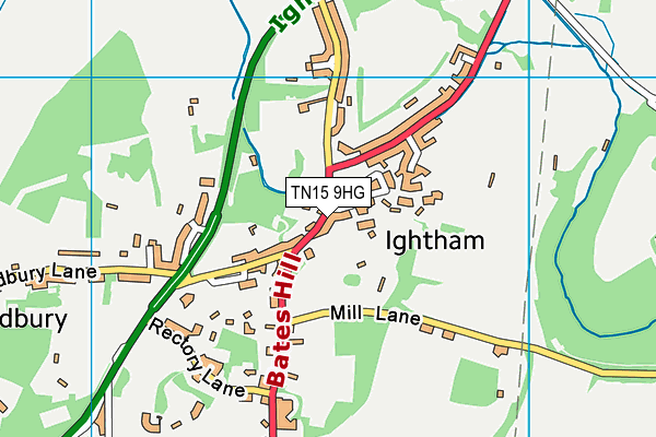 TN15 9HG map - OS VectorMap District (Ordnance Survey)