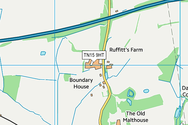 TN15 9HT map - OS VectorMap District (Ordnance Survey)