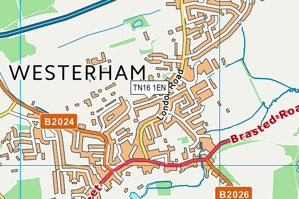 Map of LIMPSFIELD CERAMIC TILES LTD at district scale