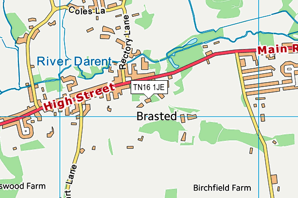 Map of BRASTED PLACE LIMITED at district scale