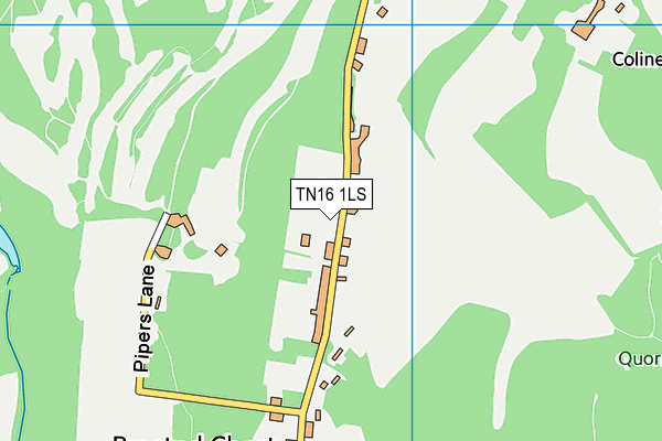TN16 1LS map - OS VectorMap District (Ordnance Survey)