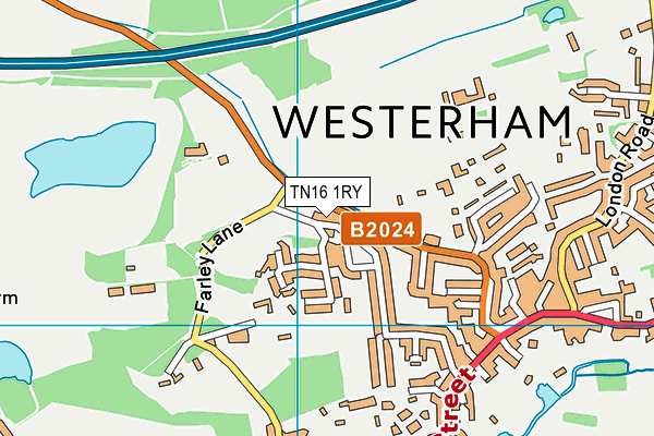 TN16 1RY map - OS VectorMap District (Ordnance Survey)