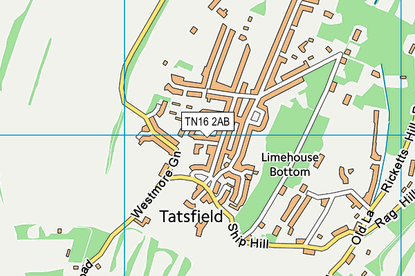 TN16 2AB map - OS VectorMap District (Ordnance Survey)