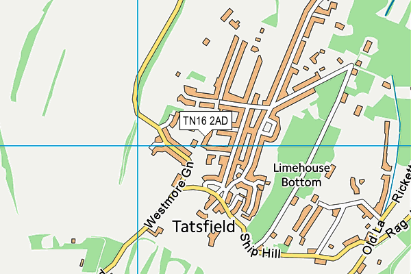TN16 2AD map - OS VectorMap District (Ordnance Survey)