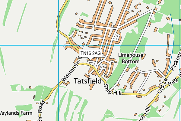 TN16 2AG map - OS VectorMap District (Ordnance Survey)