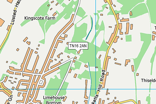 TN16 2AN map - OS VectorMap District (Ordnance Survey)
