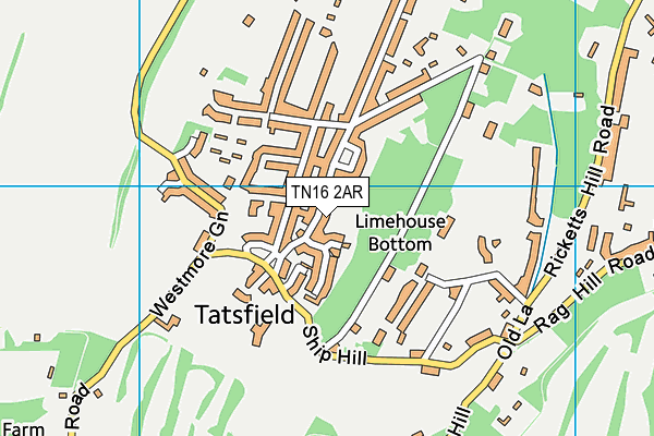 TN16 2AR map - OS VectorMap District (Ordnance Survey)