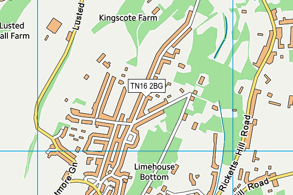 TN16 2BG map - OS VectorMap District (Ordnance Survey)