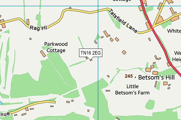 Park Wood Golf Club map (TN16 2EG) - OS VectorMap District (Ordnance Survey)