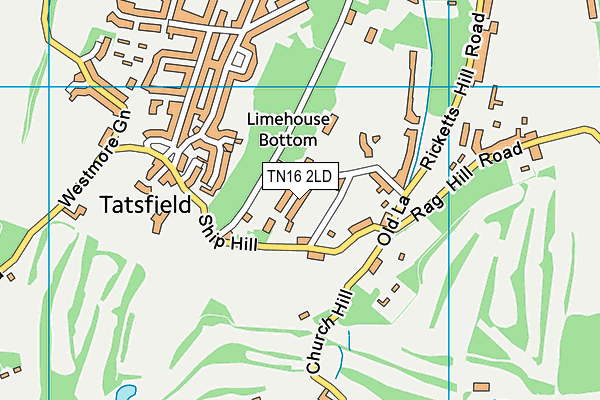 TN16 2LD map - OS VectorMap District (Ordnance Survey)