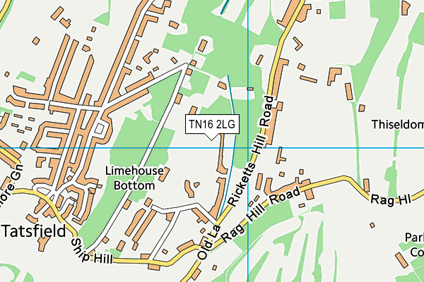 TN16 2LG map - OS VectorMap District (Ordnance Survey)