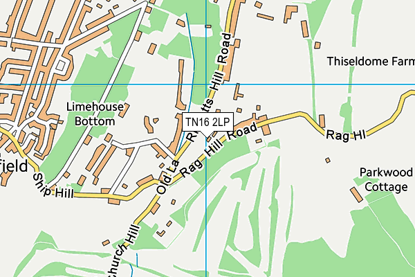 TN16 2LP map - OS VectorMap District (Ordnance Survey)