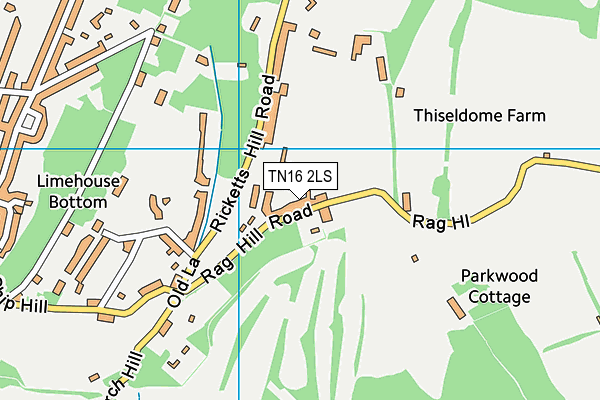 TN16 2LS map - OS VectorMap District (Ordnance Survey)