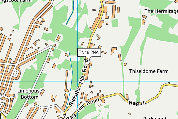 TN16 2NA map - OS VectorMap District (Ordnance Survey)