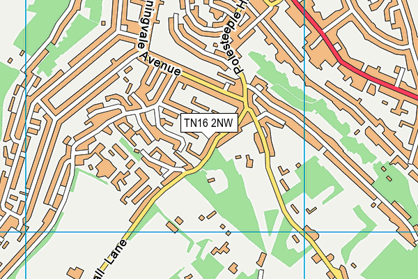 TN16 2NW map - OS VectorMap District (Ordnance Survey)