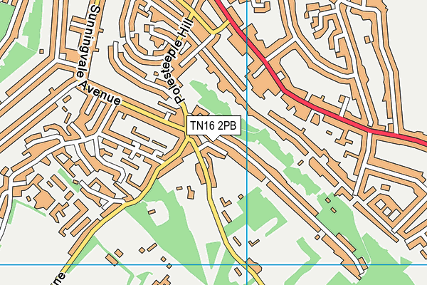 TN16 2PB map - OS VectorMap District (Ordnance Survey)
