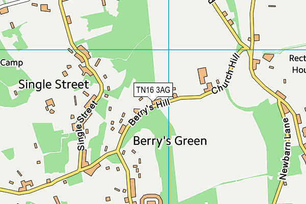 TN16 3AG map - OS VectorMap District (Ordnance Survey)