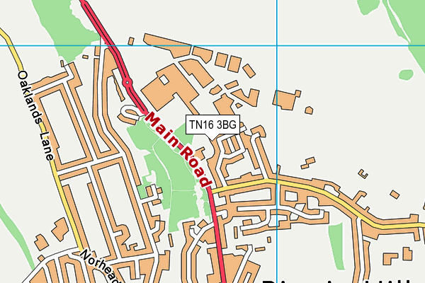 TN16 3BG map - OS VectorMap District (Ordnance Survey)