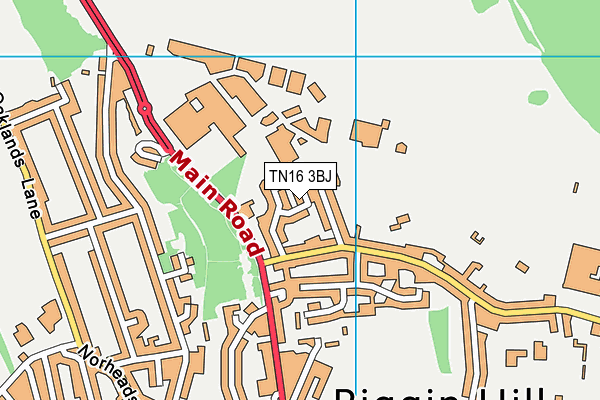 TN16 3BJ map - OS VectorMap District (Ordnance Survey)