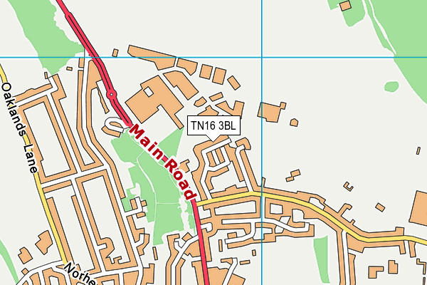 TN16 3BL map - OS VectorMap District (Ordnance Survey)