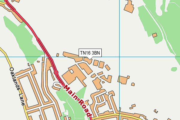 TN16 3BN map - OS VectorMap District (Ordnance Survey)