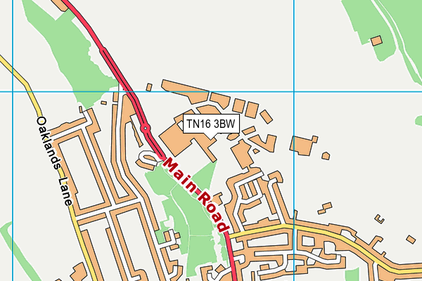 TN16 3BW map - OS VectorMap District (Ordnance Survey)
