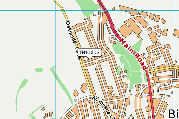TN16 3DG map - OS VectorMap District (Ordnance Survey)