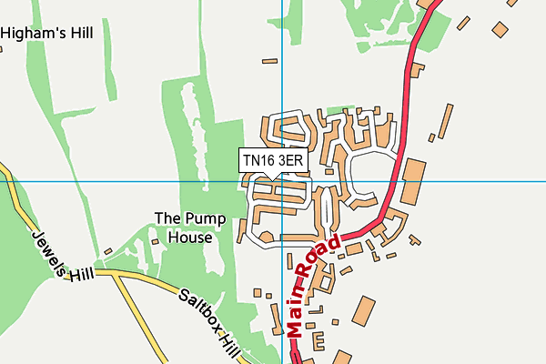 TN16 3ER map - OS VectorMap District (Ordnance Survey)