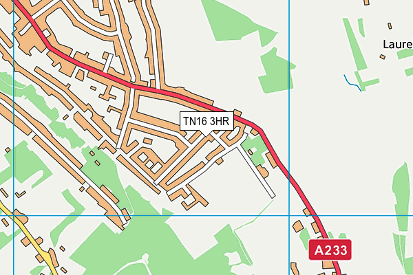 TN16 3HR map - OS VectorMap District (Ordnance Survey)