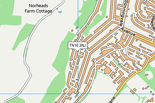 TN16 3NJ map - OS VectorMap District (Ordnance Survey)