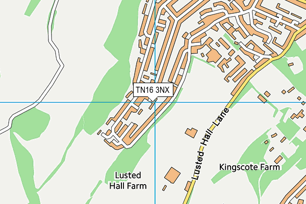 TN16 3NX map - OS VectorMap District (Ordnance Survey)