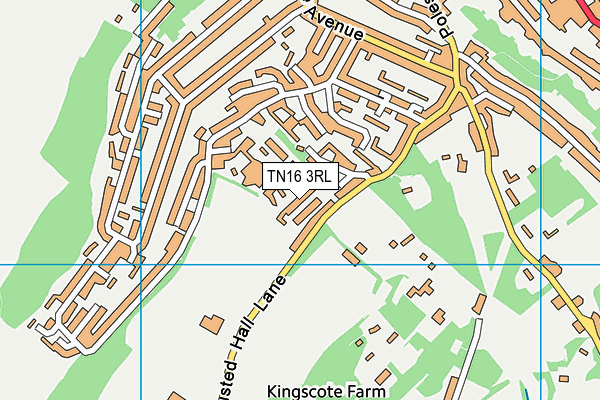 TN16 3RL map - OS VectorMap District (Ordnance Survey)
