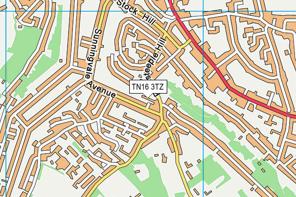 TN16 3TZ map - OS VectorMap District (Ordnance Survey)