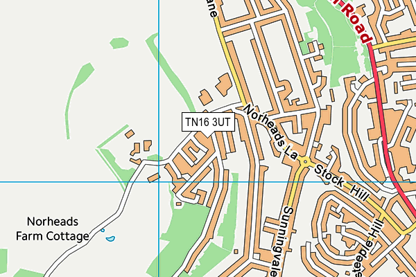 TN16 3UT map - OS VectorMap District (Ordnance Survey)