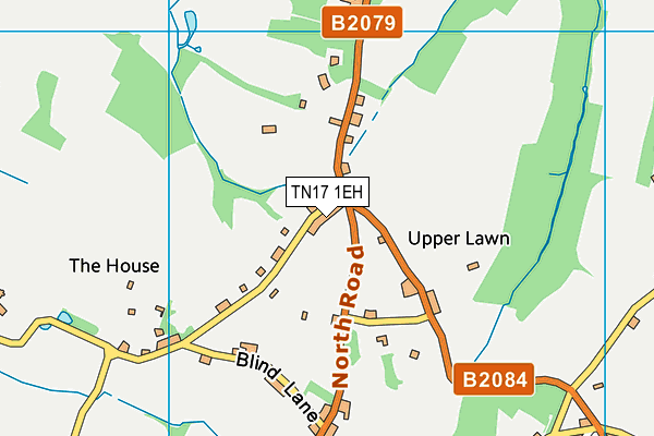 TN17 1EH map - OS VectorMap District (Ordnance Survey)