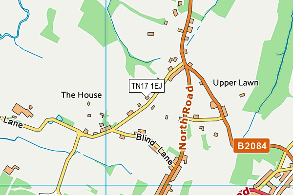 TN17 1EJ map - OS VectorMap District (Ordnance Survey)