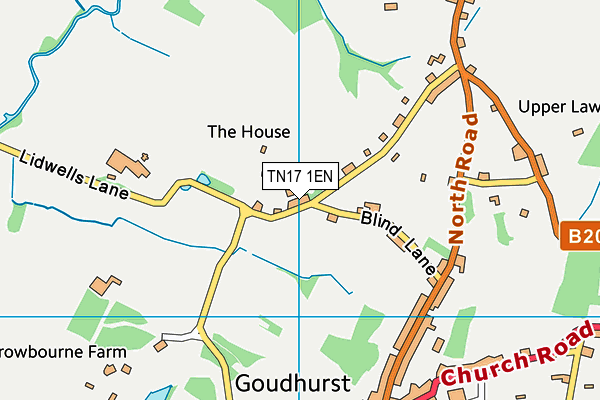 TN17 1EN map - OS VectorMap District (Ordnance Survey)