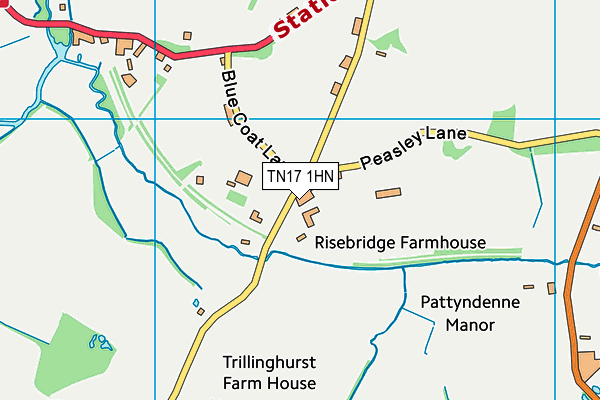 TN17 1HN map - OS VectorMap District (Ordnance Survey)