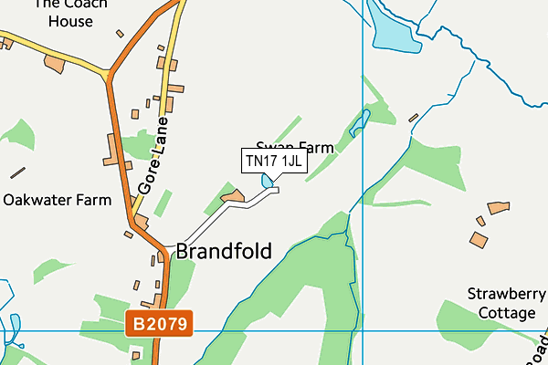 TN17 1JL map - OS VectorMap District (Ordnance Survey)