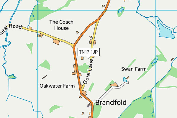 TN17 1JP map - OS VectorMap District (Ordnance Survey)