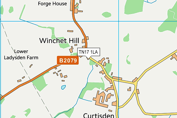 TN17 1LA map - OS VectorMap District (Ordnance Survey)