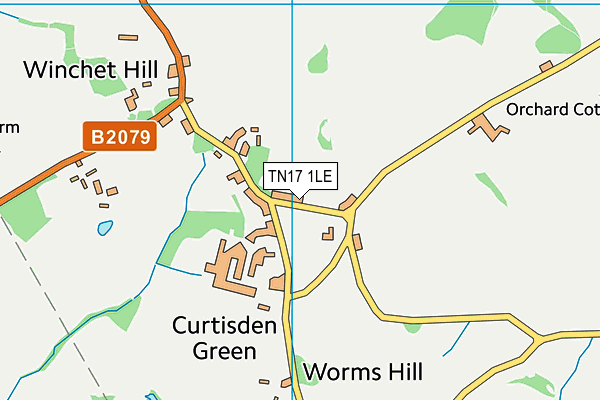 TN17 1LE map - OS VectorMap District (Ordnance Survey)