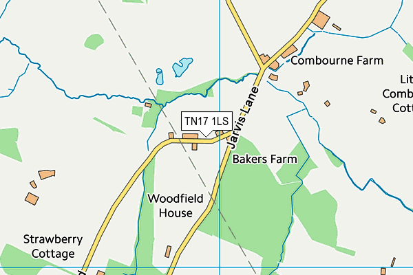 TN17 1LS map - OS VectorMap District (Ordnance Survey)