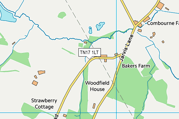 TN17 1LT map - OS VectorMap District (Ordnance Survey)