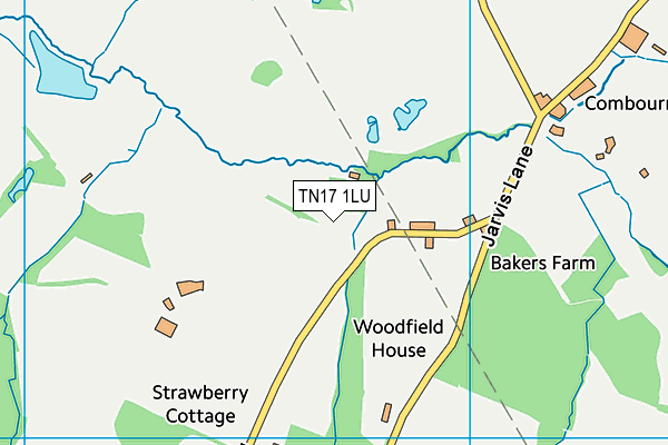 TN17 1LU map - OS VectorMap District (Ordnance Survey)