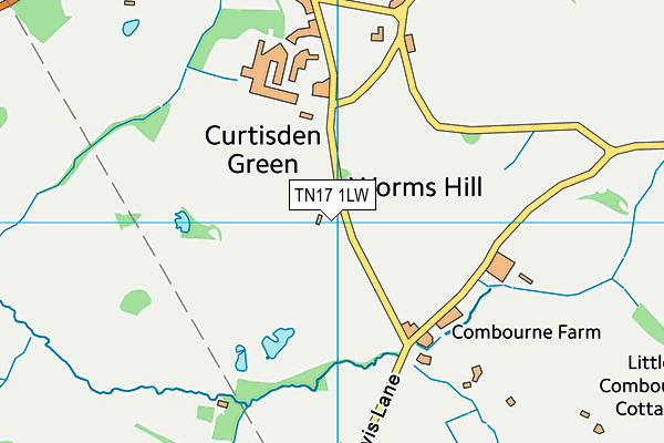 TN17 1LW map - OS VectorMap District (Ordnance Survey)