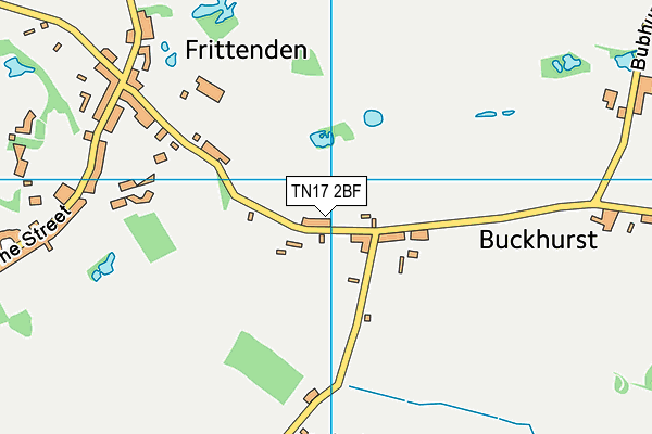 TN17 2BF map - OS VectorMap District (Ordnance Survey)